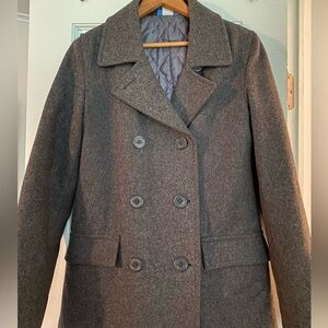 Pea Coat Wool Women’s Small, Grey Delia’s brand